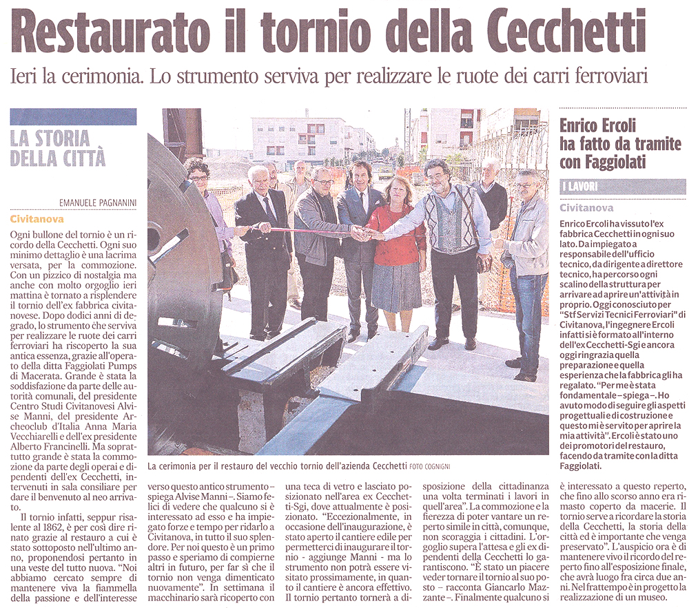 Art. Corriere Tornio 29 Ott. 13 p. VI